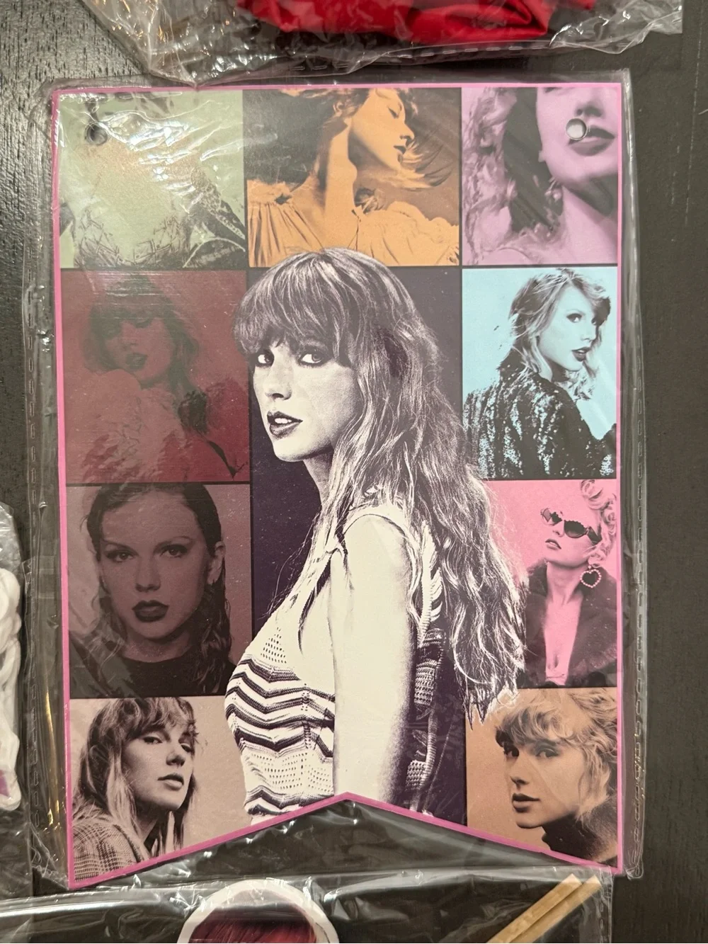 Taylor Swift Happy Birthday Party Supplies Decorations- Pink, Yellow, Red